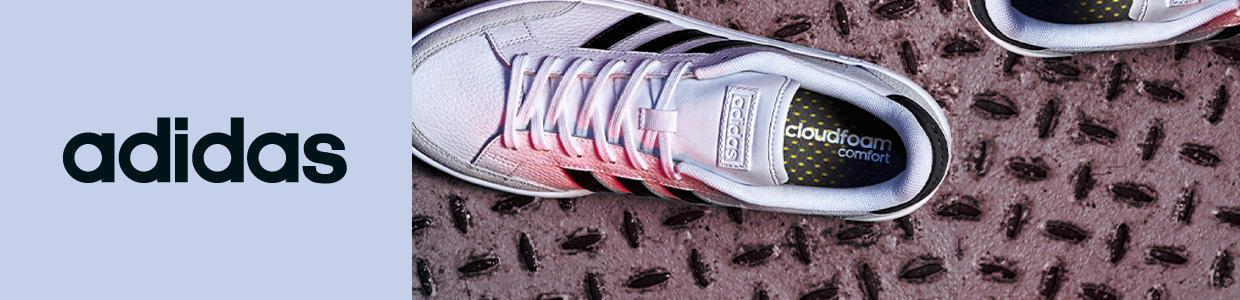 Adidas Schuhe auf Metalluntergrund