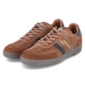 Low Sneaker BALLARE - cognac/navy