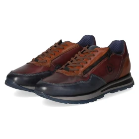 Schnürschuhe - dark blue / bordo