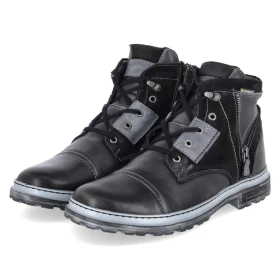 Schnürboots - schwarz