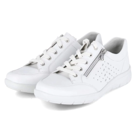 Halbschuhe - weiss-silber