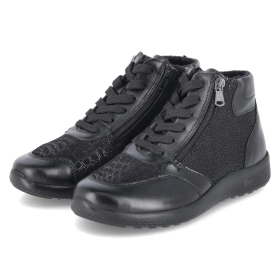 Schnürboots KIRA 24 - black metall