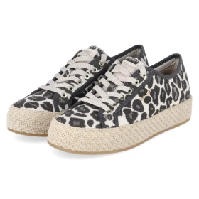 Leinen-Sneaker - Leopard