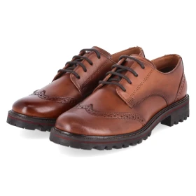 Halbschuhe - cognac