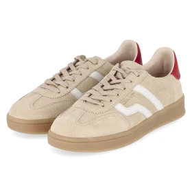 Low Sneaker CUZIMA - beige/red
