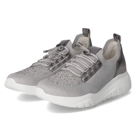 Low Sneaker - grau (Glitter)