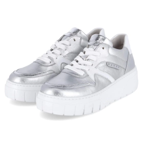 Low Sneaker - silber/argento/weiss