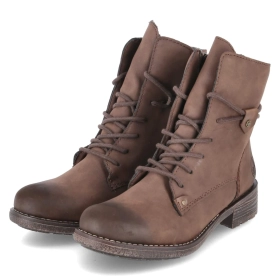 Schnüstiefeletten - BRAUN