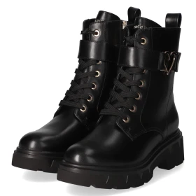 Schnürstiefeletten - Black