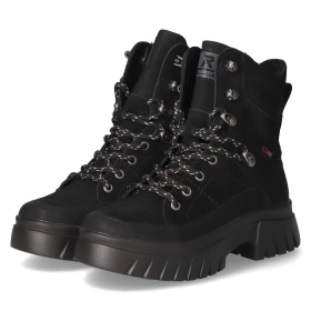 Schnürstiefeletten - black