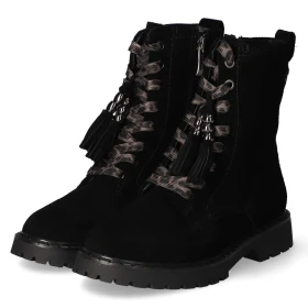 Schnürstiefeletten - black