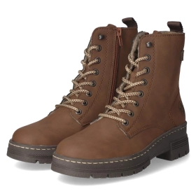 Schnürstiefeletten - BRAUN