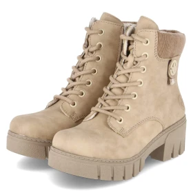 Schnürstiefeletten - Beige Schnürstiefeletten - Beige