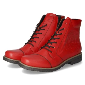 Schnürstiefeletten - rot Schnürstiefeletten - rot