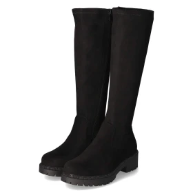 Stiefel - Black micro/ stones
