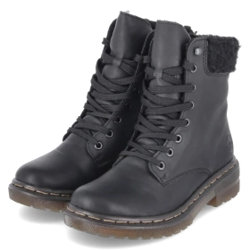 Schnürboots - schwarz