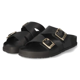 Pantoletten - BLACK LEATHER