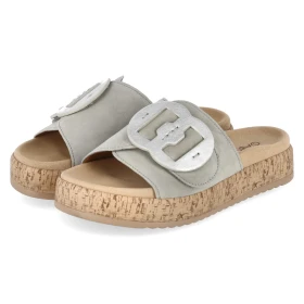 Pantoletten - schilf/perla