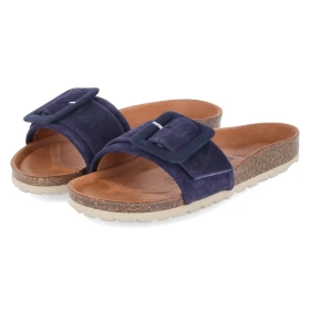 Pantoletten NUBRA - navy blue