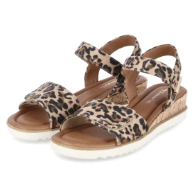 Keilsandaletten - leopard