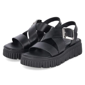 Plateau-Sandalen - black