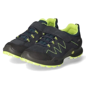 Schnürhalbschuhe - navy/gelb