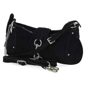 Baguette Bag MARINA SUEDE - black