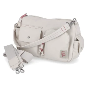 Schultertasche - beige