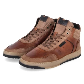 High Sneaker - cognac