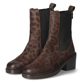 Chelsea Boot - Brown/Leopard
