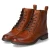 Schnürstiefeletten - cognac
