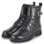 Schnürstiefeletten - schwarz