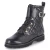Schnürstiefeletten - schwarz