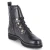Schnürstiefeletten - schwarz