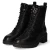 Schnürstiefeletten - black