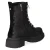 Schnürstiefeletten - black flower velvet