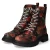 Schnürstiefeletten - Blk/Red Flower PU