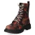Schnürstiefeletten - Blk/Red Flower PU