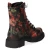 Schnürstiefeletten - Blk/Red Flower PU