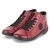 Schnürstiefeletten - rot kombi