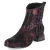 Ankle Boots - Weinrot/Schwarz