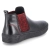 Chelsea Boots - schwarz/rot