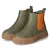 Chelsea Boots - oliv/orange