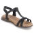 T-Steg-Sandalen FABRICIA 01 - Schwarz