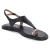 Zehentrenner-Sandalen - BLACK LEATHER