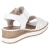 Keilsandalen - weiss-gold/weiss