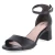 Riemchensandaletten - BLACK LEATHER