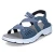 Sandalen - royal/jeans-weiss