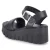 Plateausandalen - BLACK LEATHER