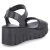 Plateausandalen - BLACK LEATHER